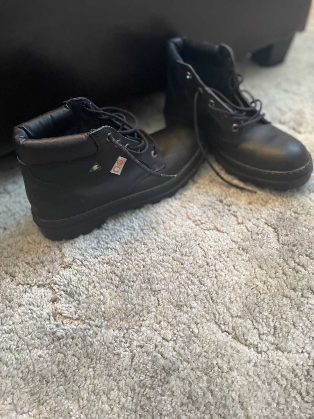 Terra Oil Resistant Black Work  steel toe Boots - photo 2