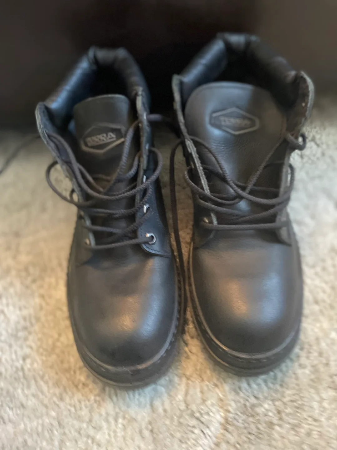 Terra Oil Resistant Black Work  steel toe Boots
