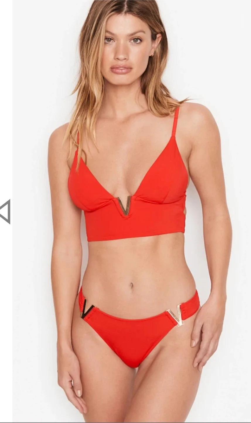 Victoria's Secret Red Bikini Set in medium size