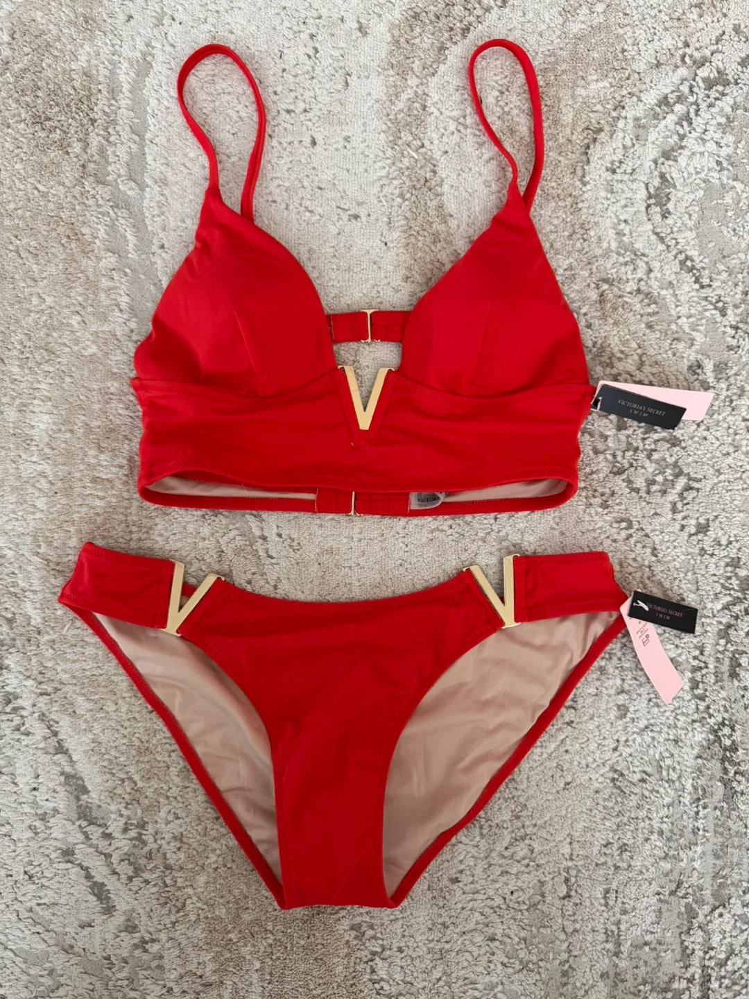 Victoria's Secret Red Bikini Set in medium size image indicator(3)