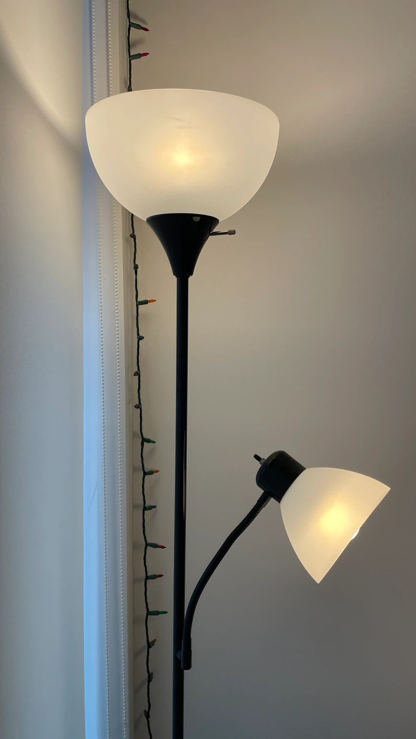 Torchiere Floor Lamp with Reading Light - photo 4