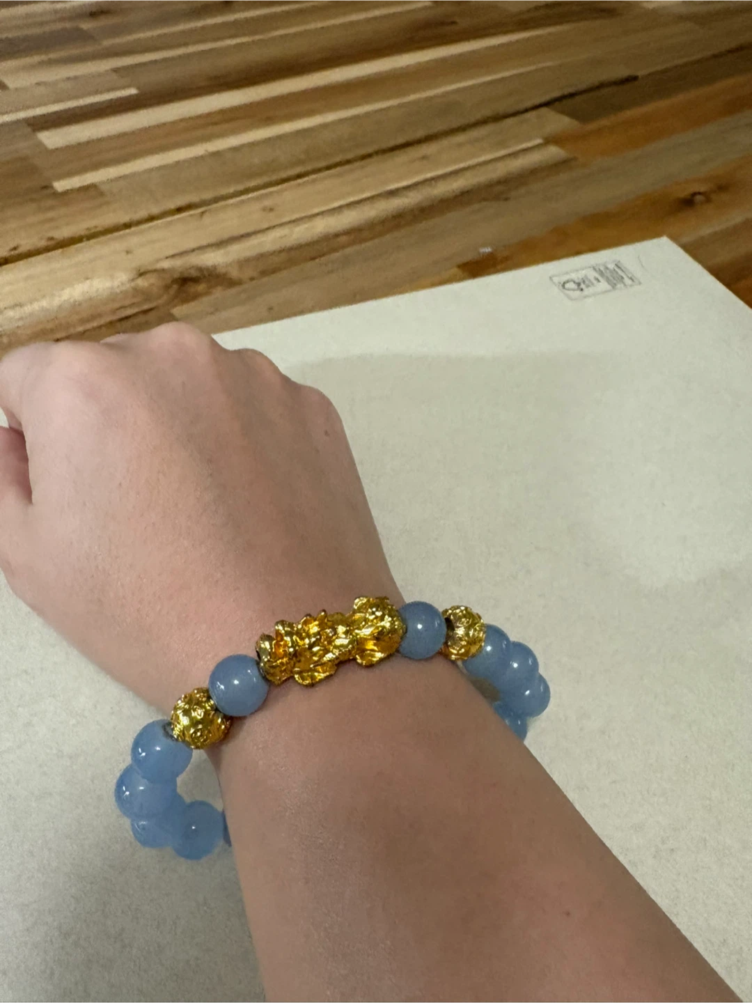 Beaded Bracelet with Gold Accent - photo 2