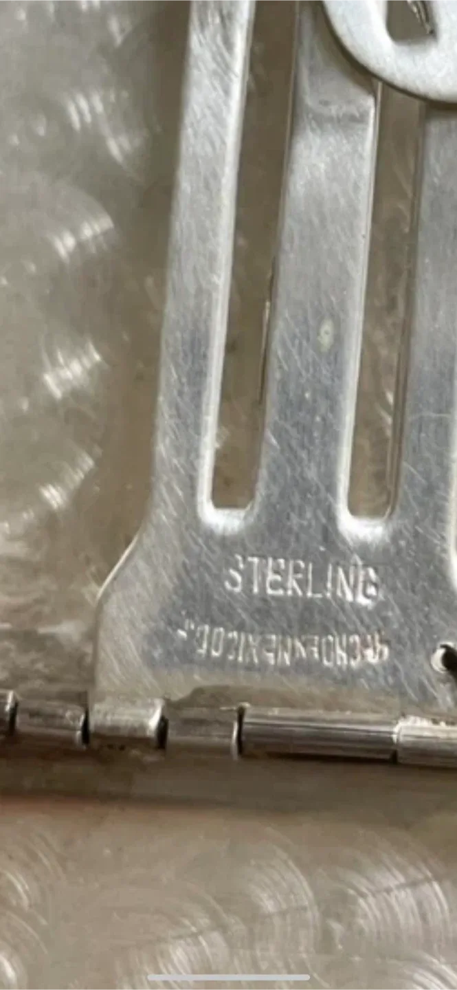 Solid Sterling Silver Vintage Cigarette or Business Card Case image indicator(7)