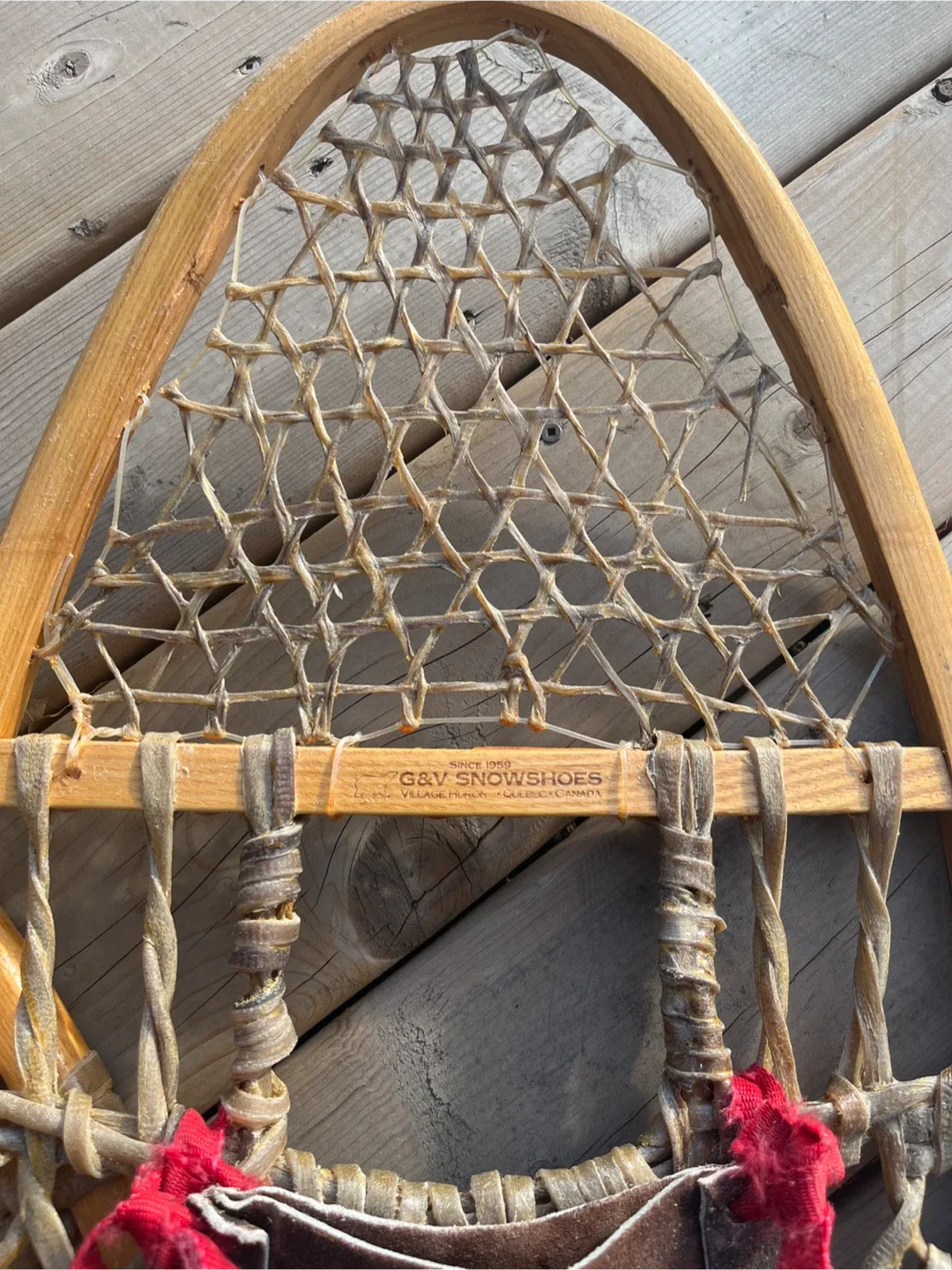 G&V Snowshoes - Traditional Wooden Frame