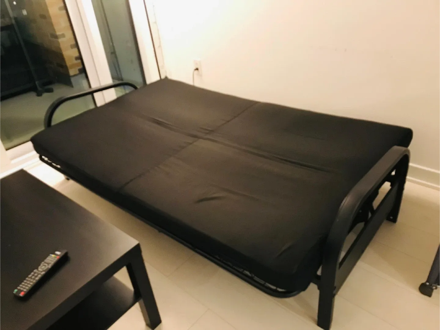 Black Futon - Reclinable Sofa Bed image indicator(2)