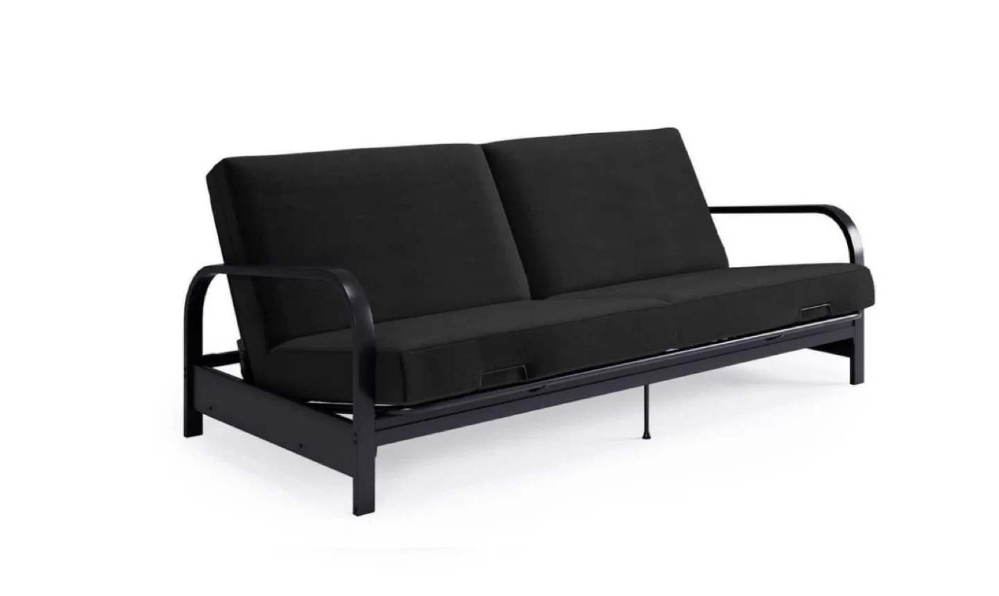 Black Futon - Reclinable Sofa Bed image indicator(5)