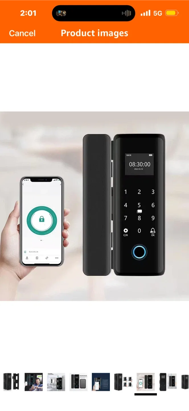 Dioche Smart Lock Keyless Entry Door Lock image indicator(6)