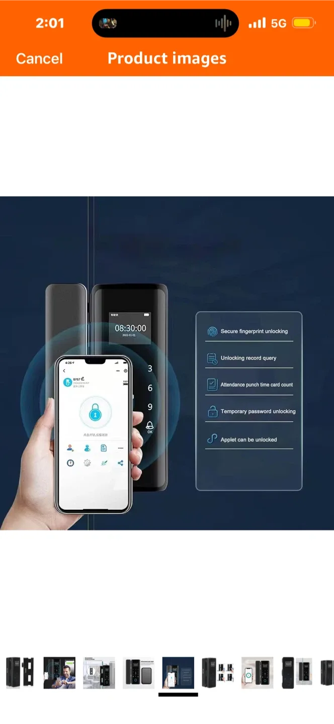 Dioche Smart Lock Keyless Entry Door Lock image indicator(4)