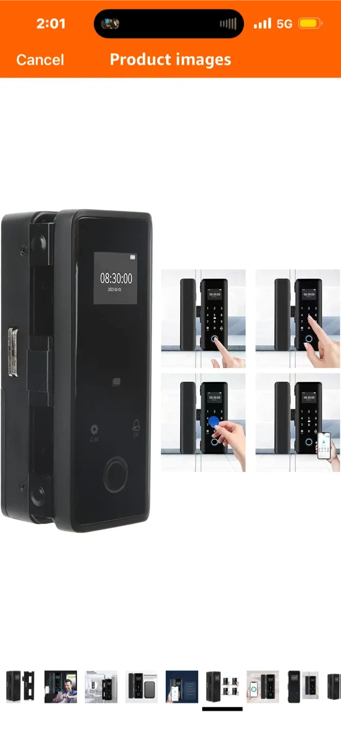 Dioche Smart Lock Keyless Entry Door Lock image indicator(5)