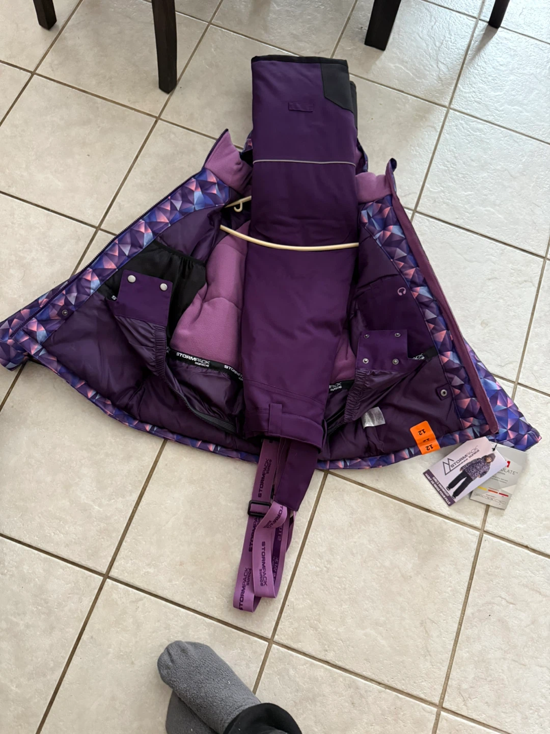 Storm Mountain Girls' Purple Snowsuit - Size 12 - photo 3
