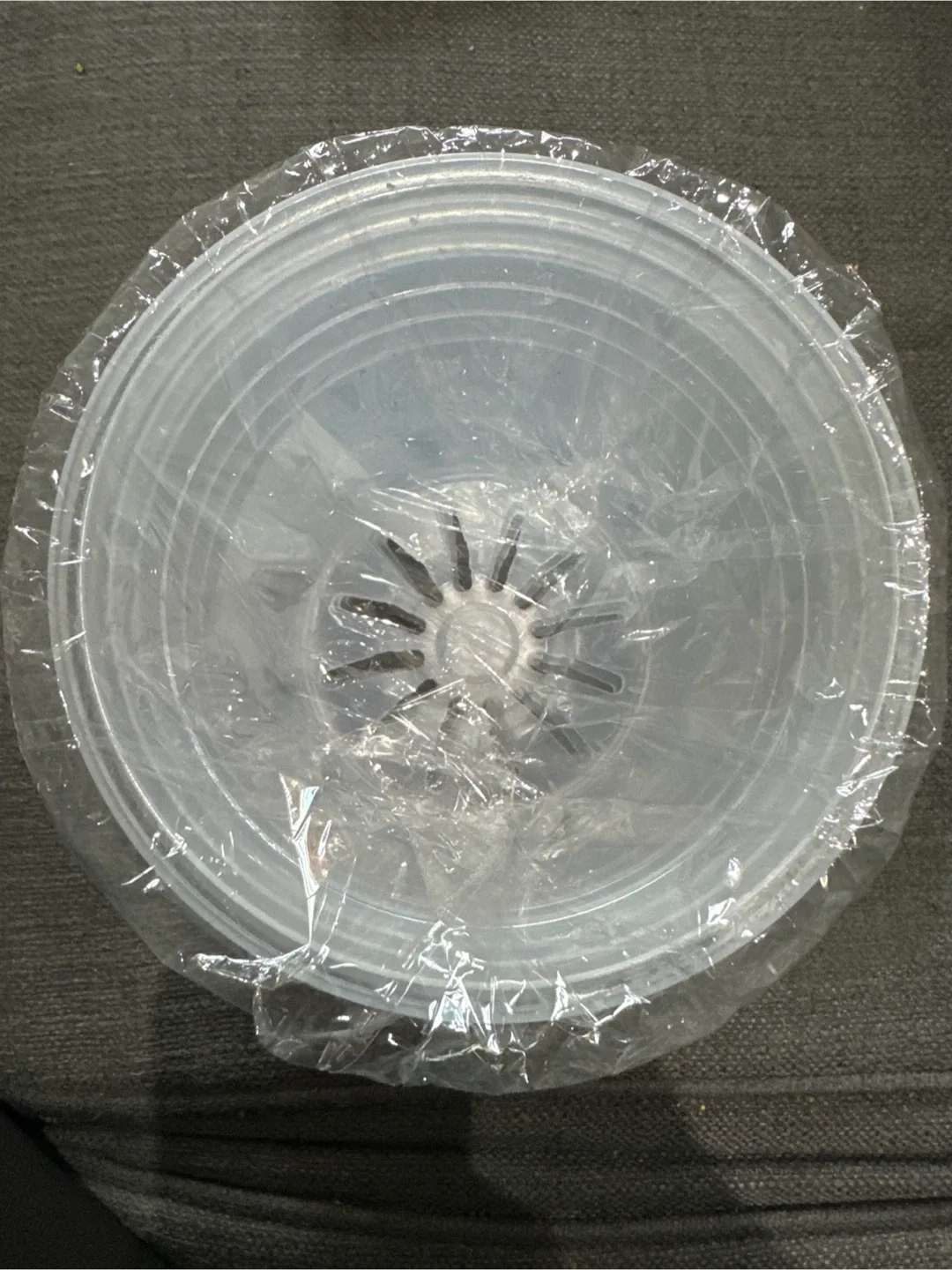 3 clear Plastic Plant Pots - Brand New image indicator(2)