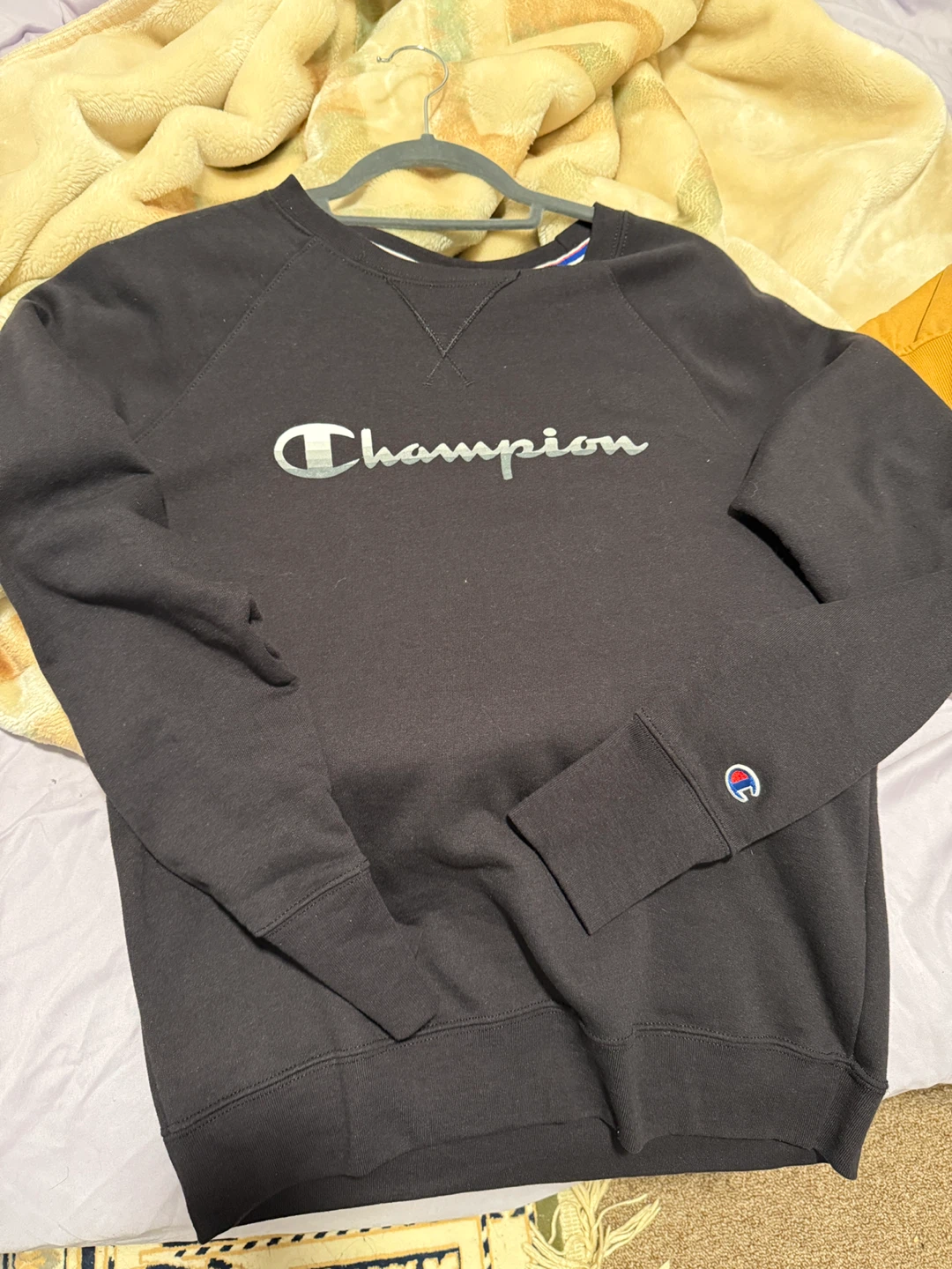 Champion Black Crewneck Sweatshirt