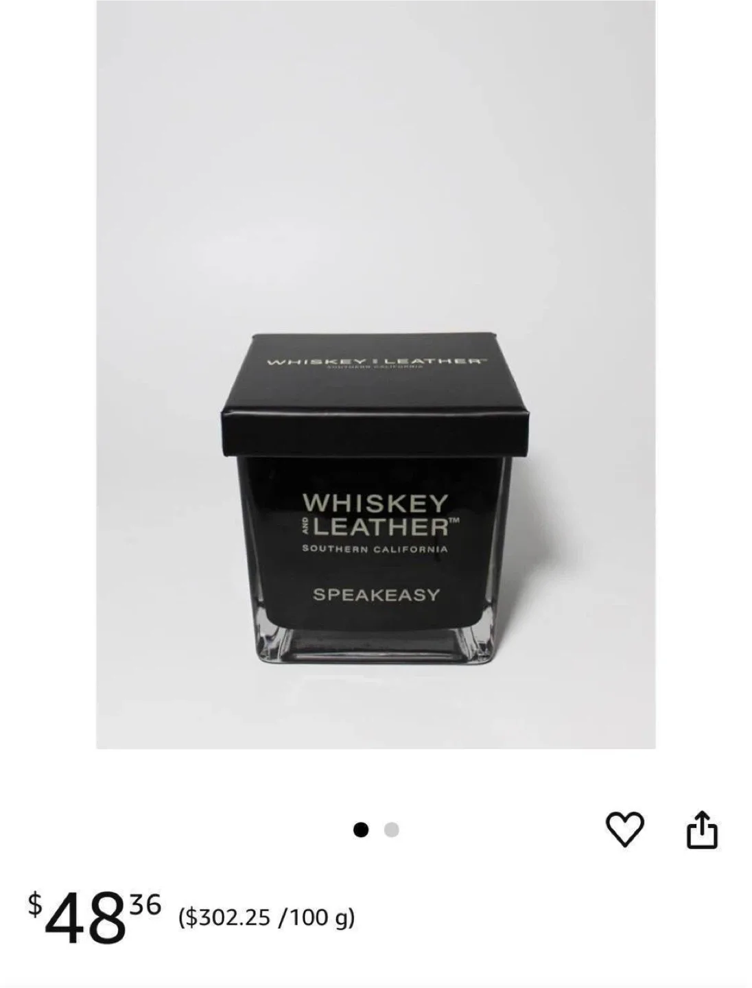 Whiskey and Leather Speakeasy Candle image indicator(2)