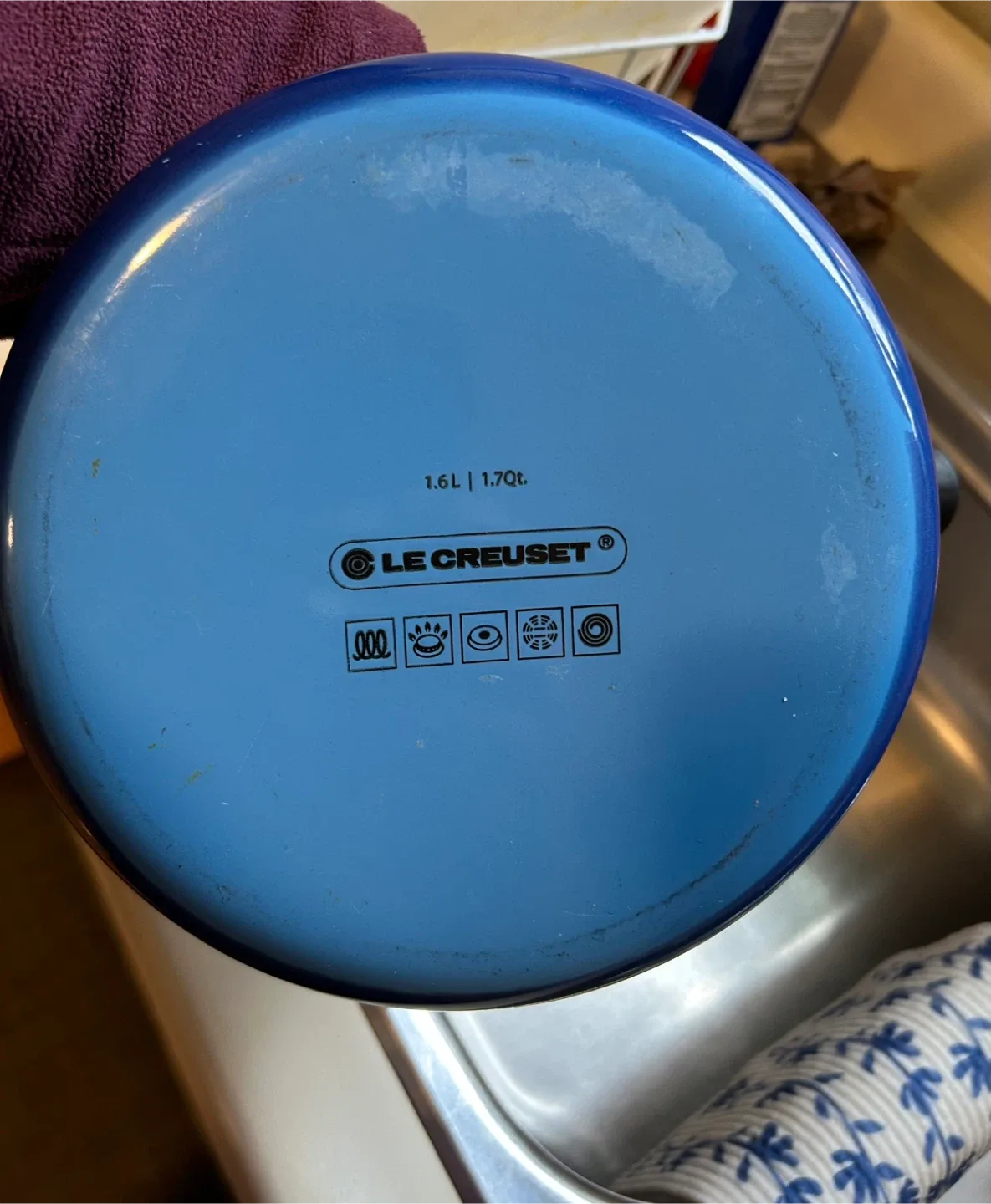 Le Creuset kettle 1.6 Litre Kone whistling  Blueberry image indicator(3)