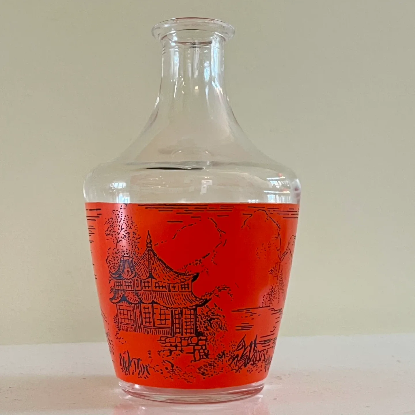 Luminarc French Chinoiserie Glass Decanter