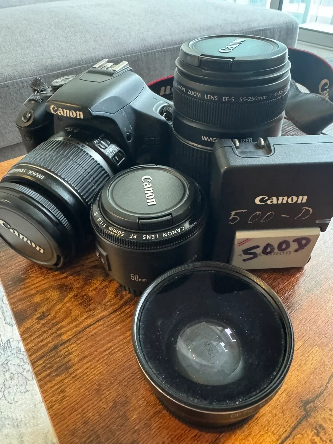 Canon EOS Rebel T1i (500D) Camera with Lenses