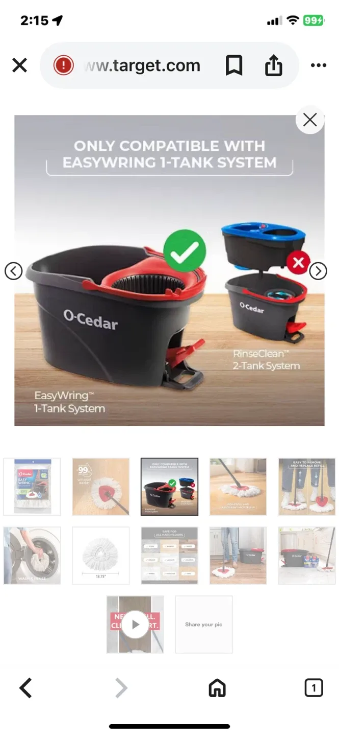 O-Cedar EasyWring Mop Head Refill image indicator(2)