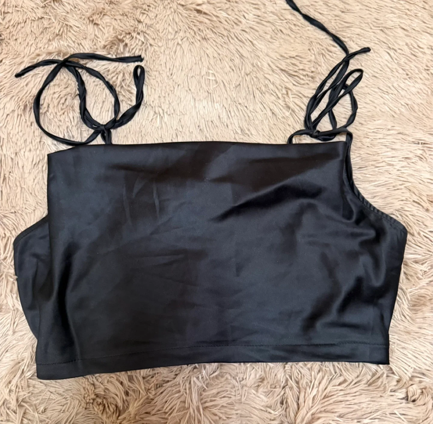 Black Satin Skirt Set image indicator(5)