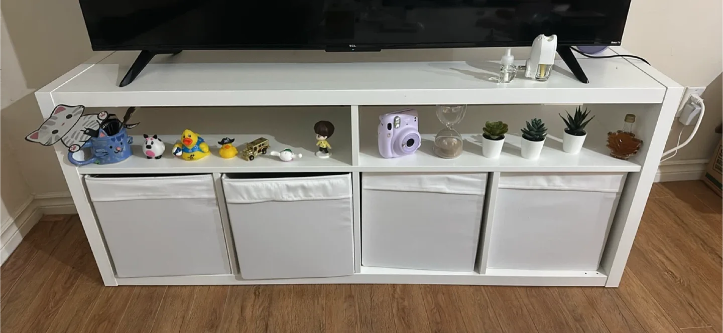 IKEA Kallax White Shelving Unit