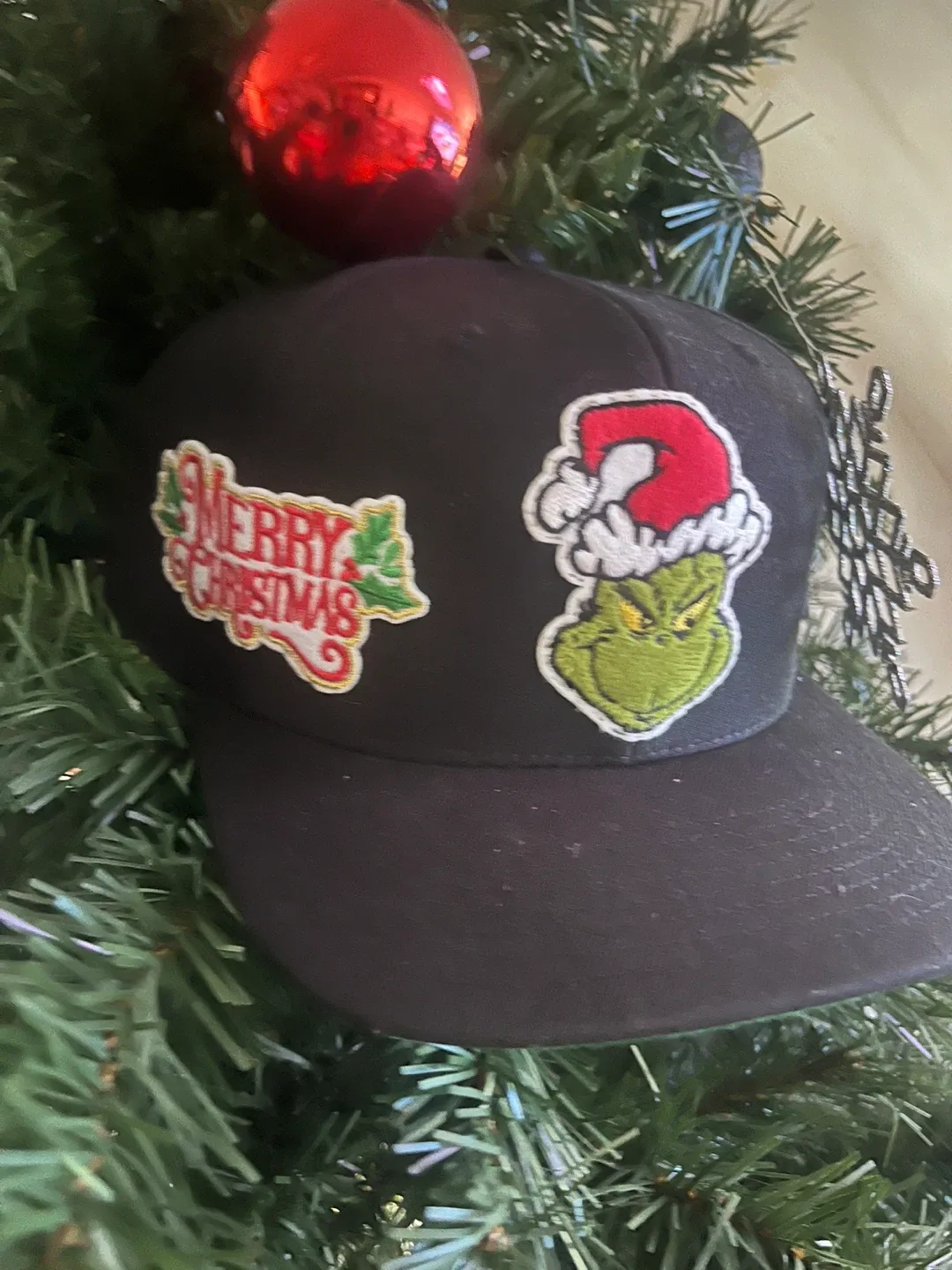 Grinch Christmas Black Hat image indicator(2)