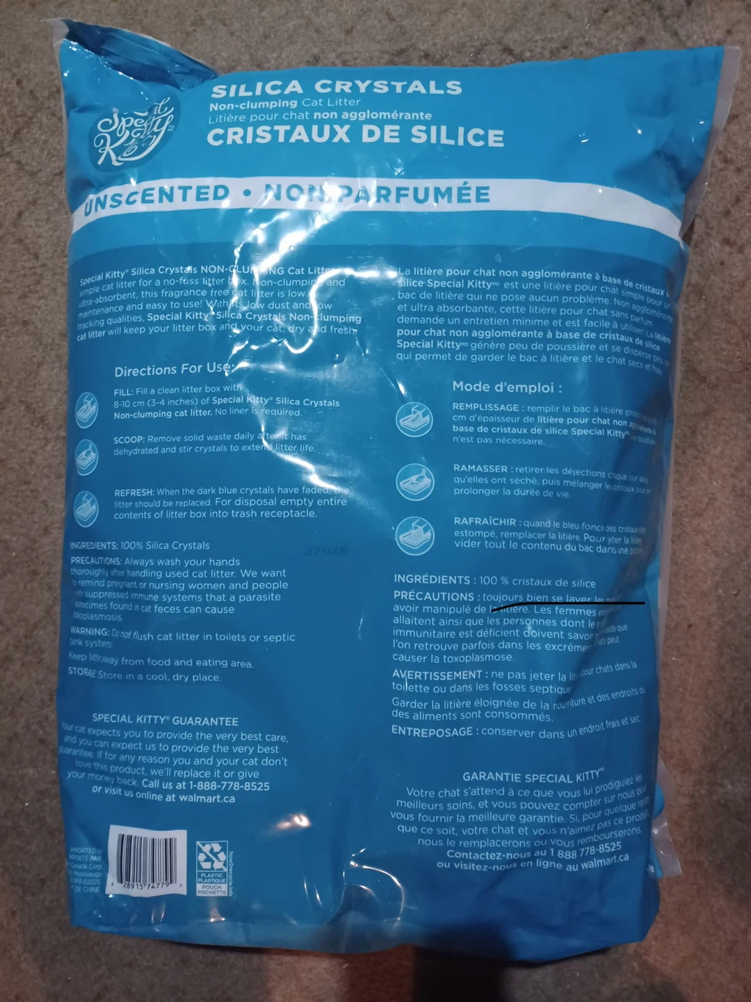 6 Bags Special Kitty Silica Crystals Non-Clumping Cat Litter - photo 2