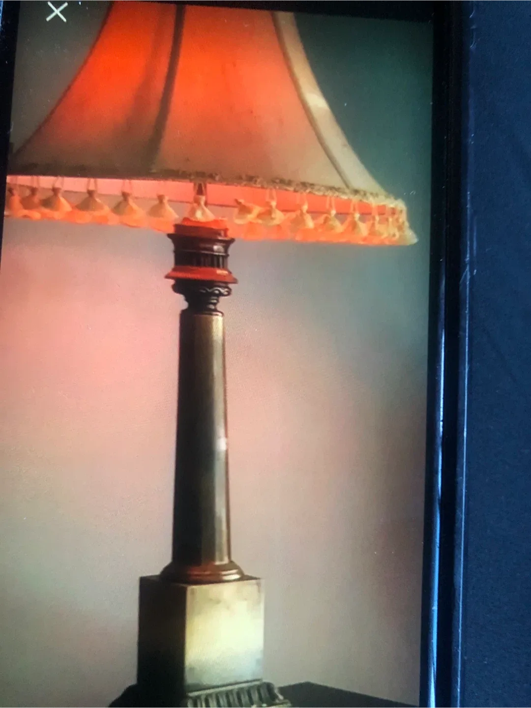 Vintage Table Lamp with Tassel Shade image indicator(3)