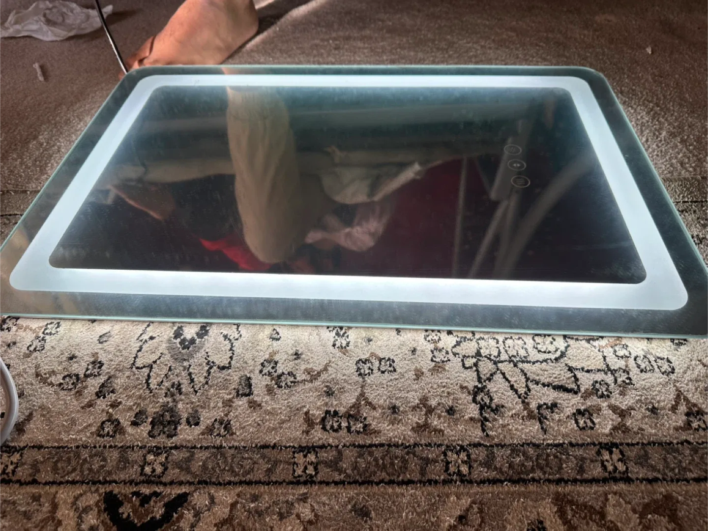 LED Lighted Bathroom Vanity Mirror - 24x16 inch image indicator(10)