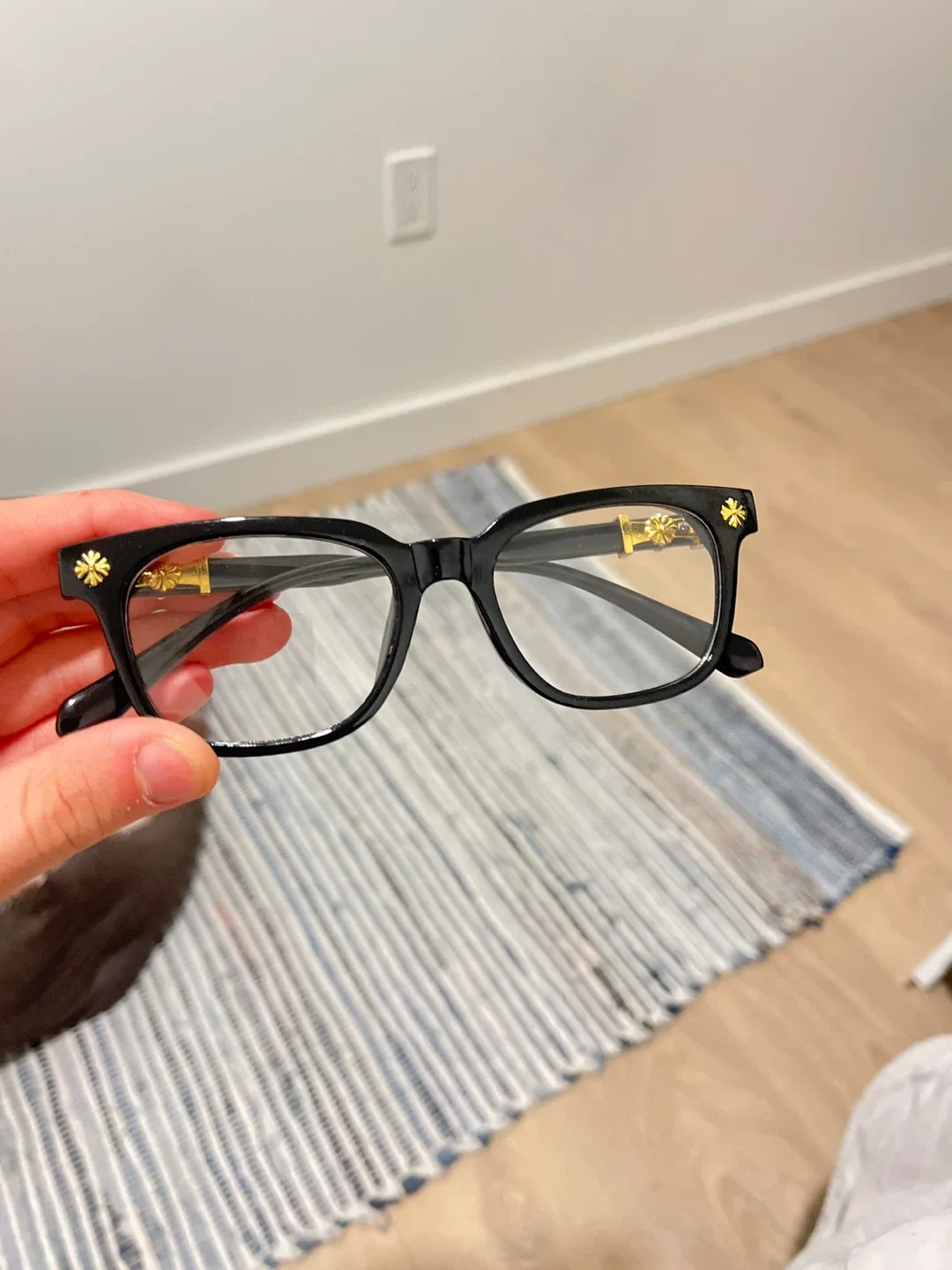 Chrome Hearts Eyeglasses - Black & Gold