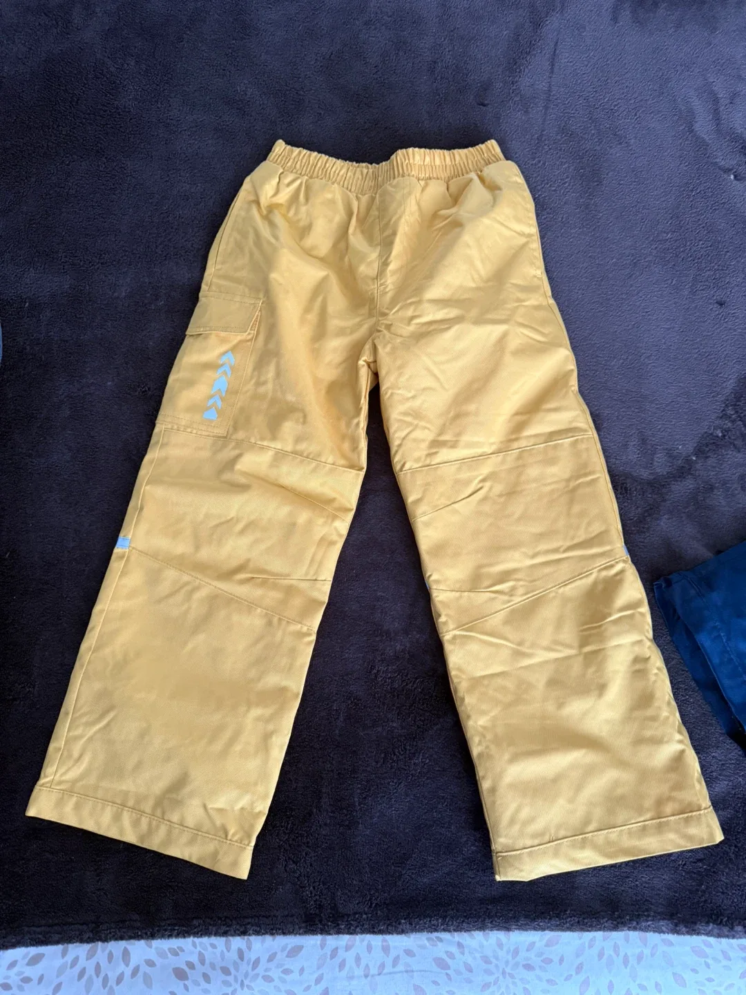 Kids Snow Pants - Blue and Yellow