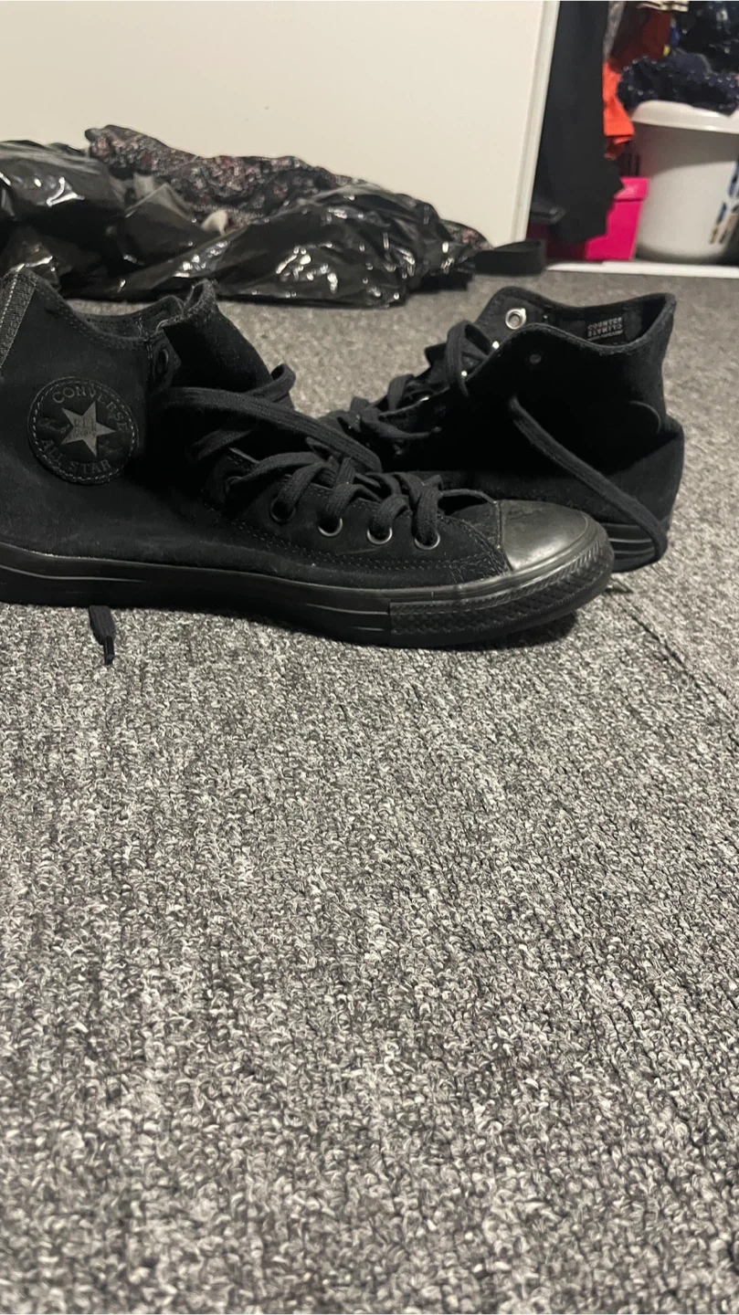 Converse Chuck Taylor All Star High Top - Black Suede - Men's 9 - photo 3