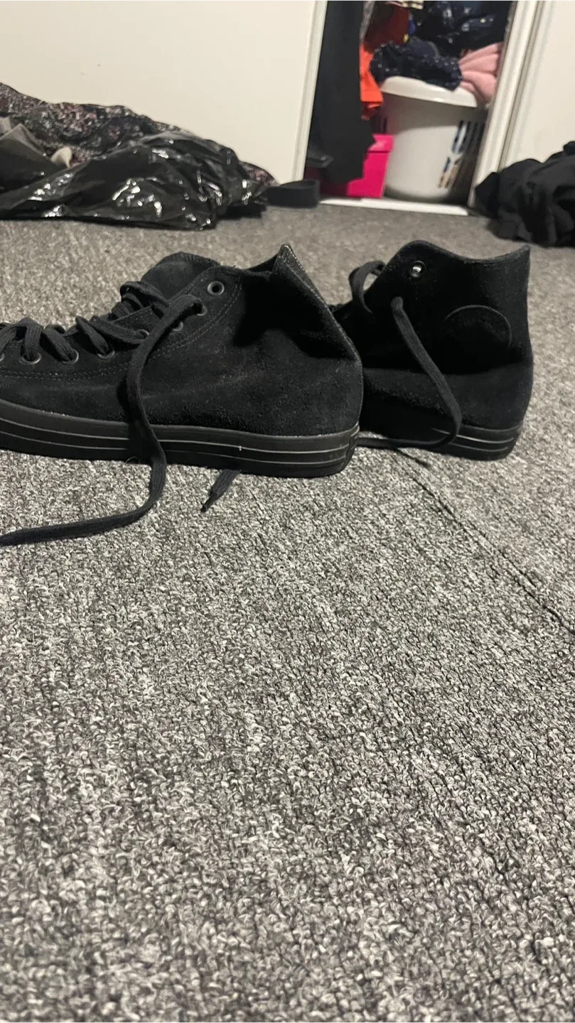 Converse Chuck Taylor All Star High Top - Black Suede - Men's 9