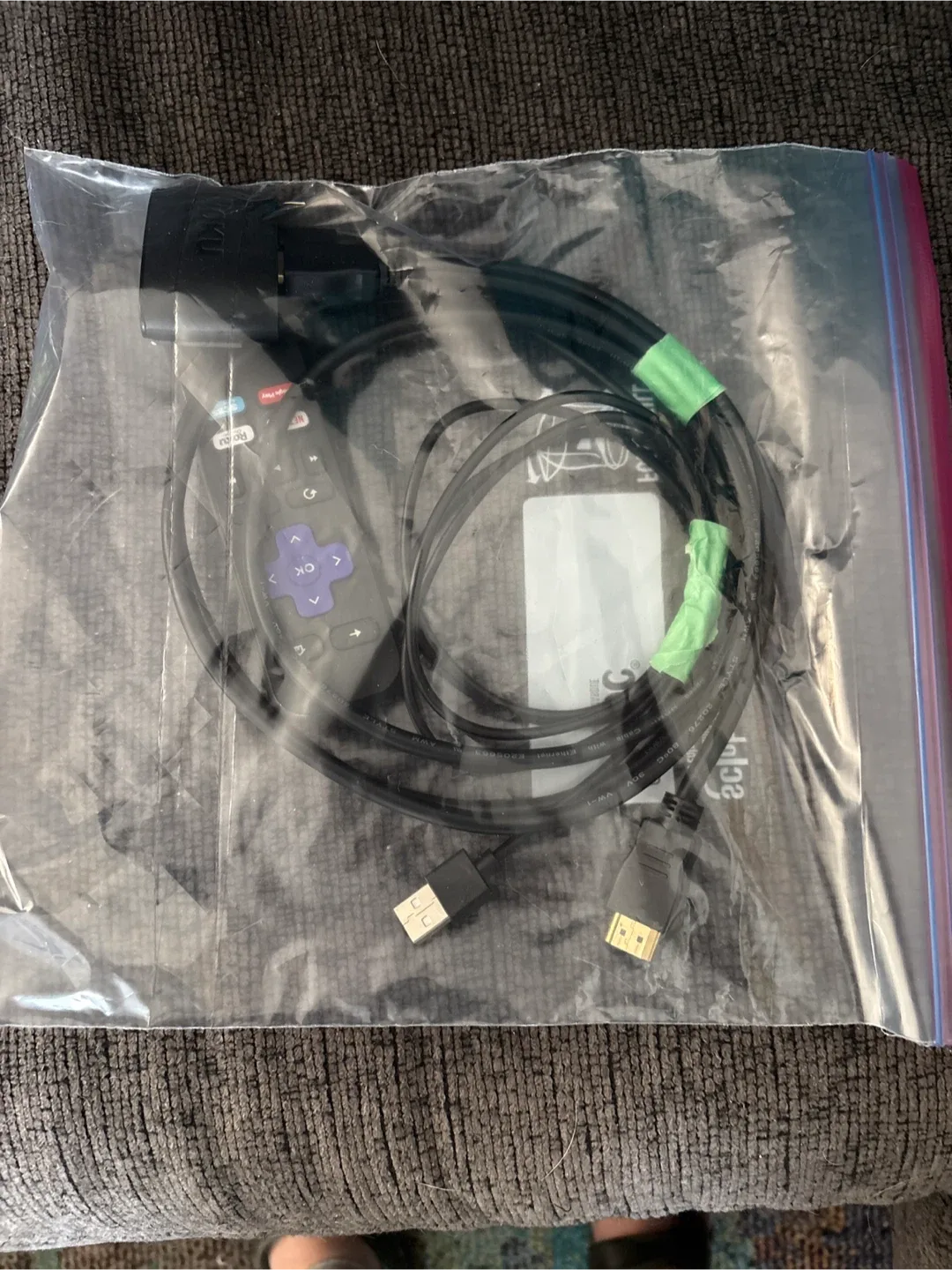 Roku Remote & Cables