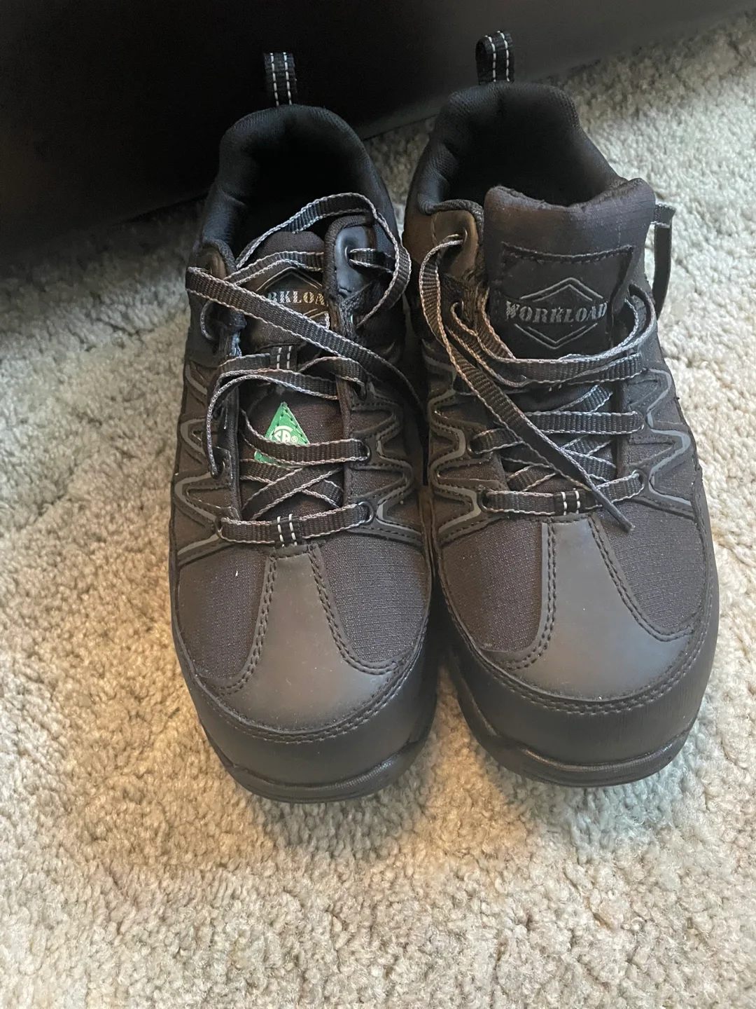 Workload Black Safety Shoes - Size 8