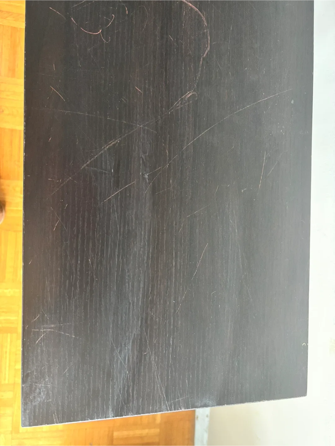 Rich espresso Console Table with Shelf image indicator(3)