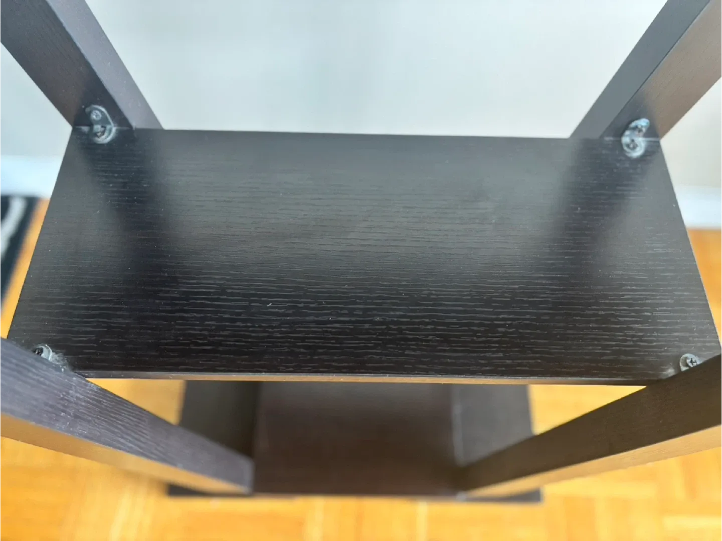 Rich espresso Console Table with Shelf image indicator(6)