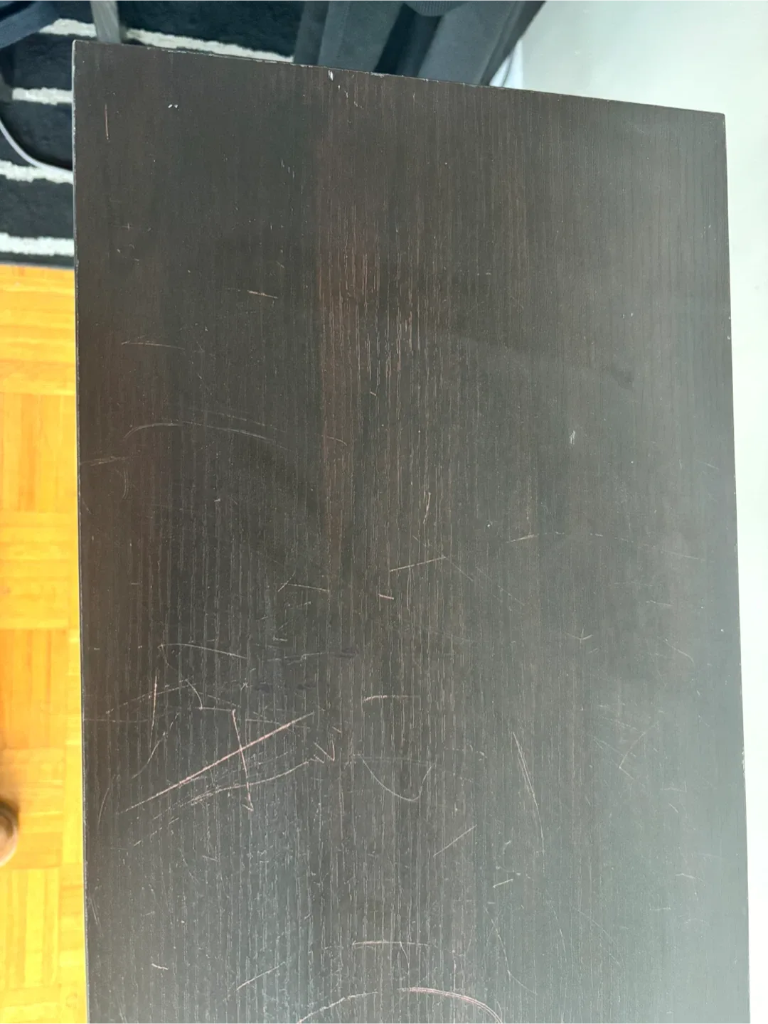 Rich espresso Console Table with Shelf image indicator(5)