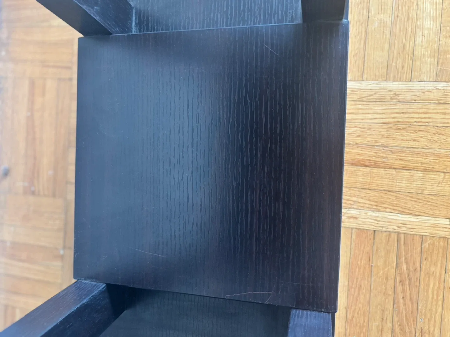 Rich espresso Console Table with Shelf image indicator(7)