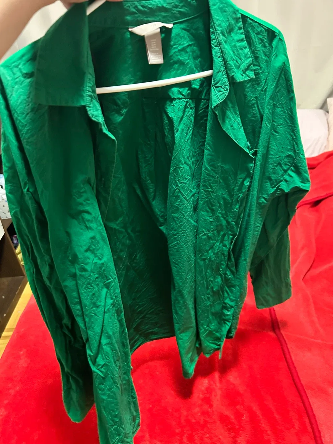 H&M Green Blouse - Size M