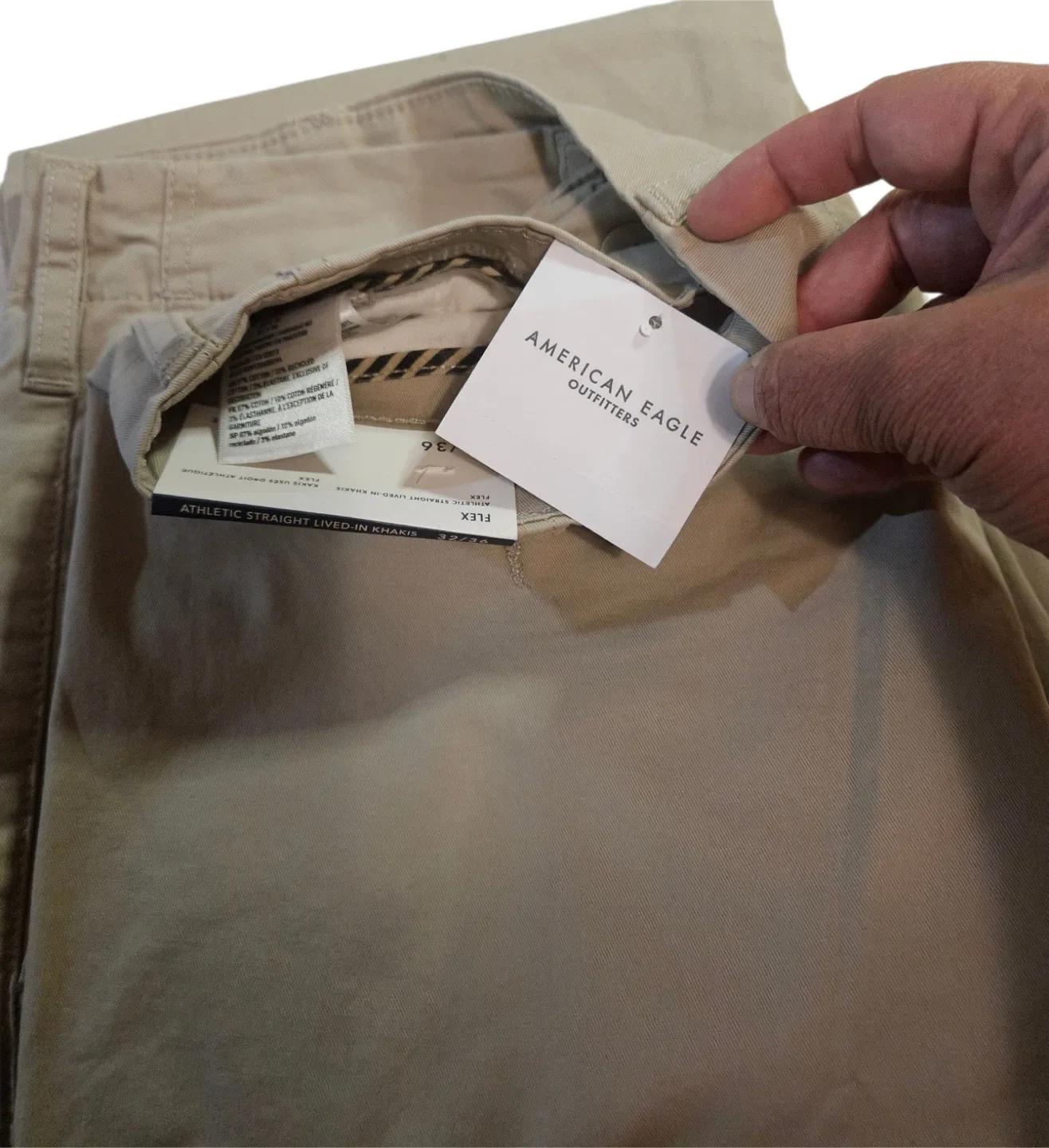 American Eagle Athletic Straight Lived in Khaki 32x36 image indicator(2)