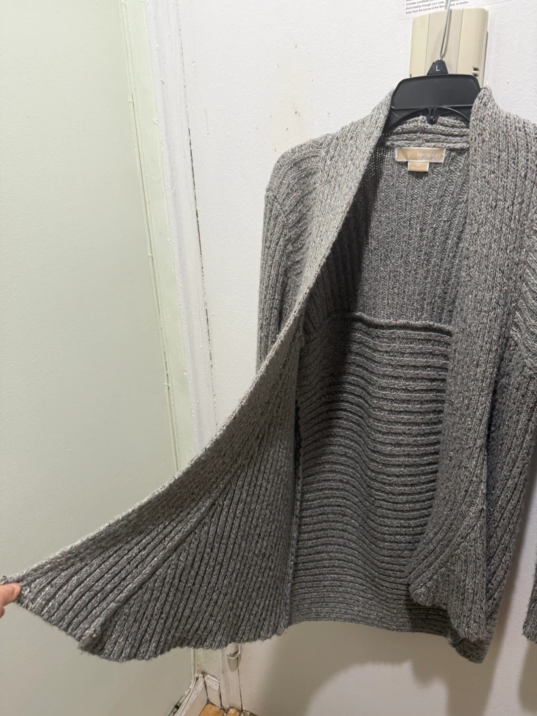 Michael Michael Kors Gray Cardigan Size L/G - photo 3