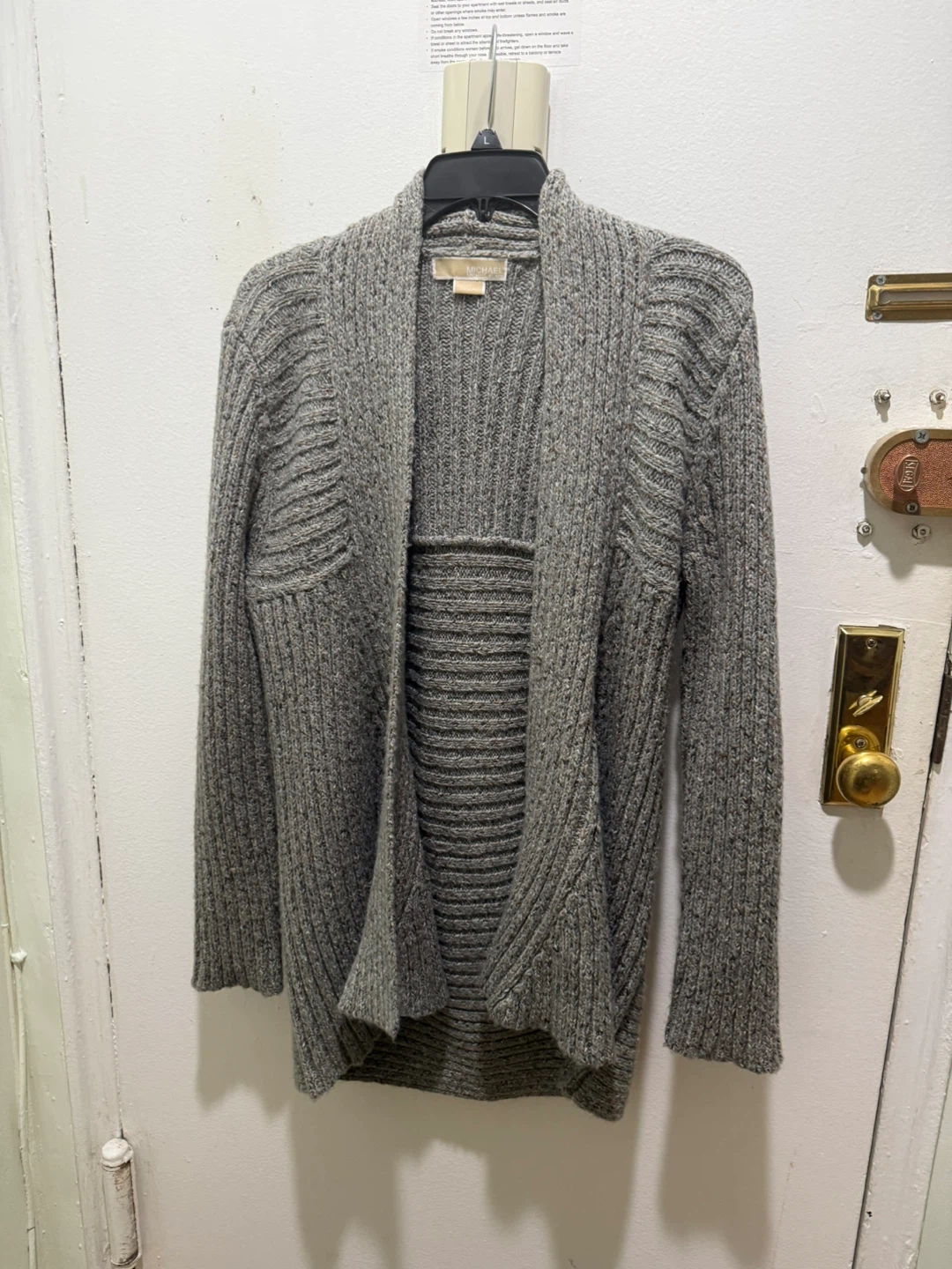Michael Michael Kors Gray Cardigan Size L/G