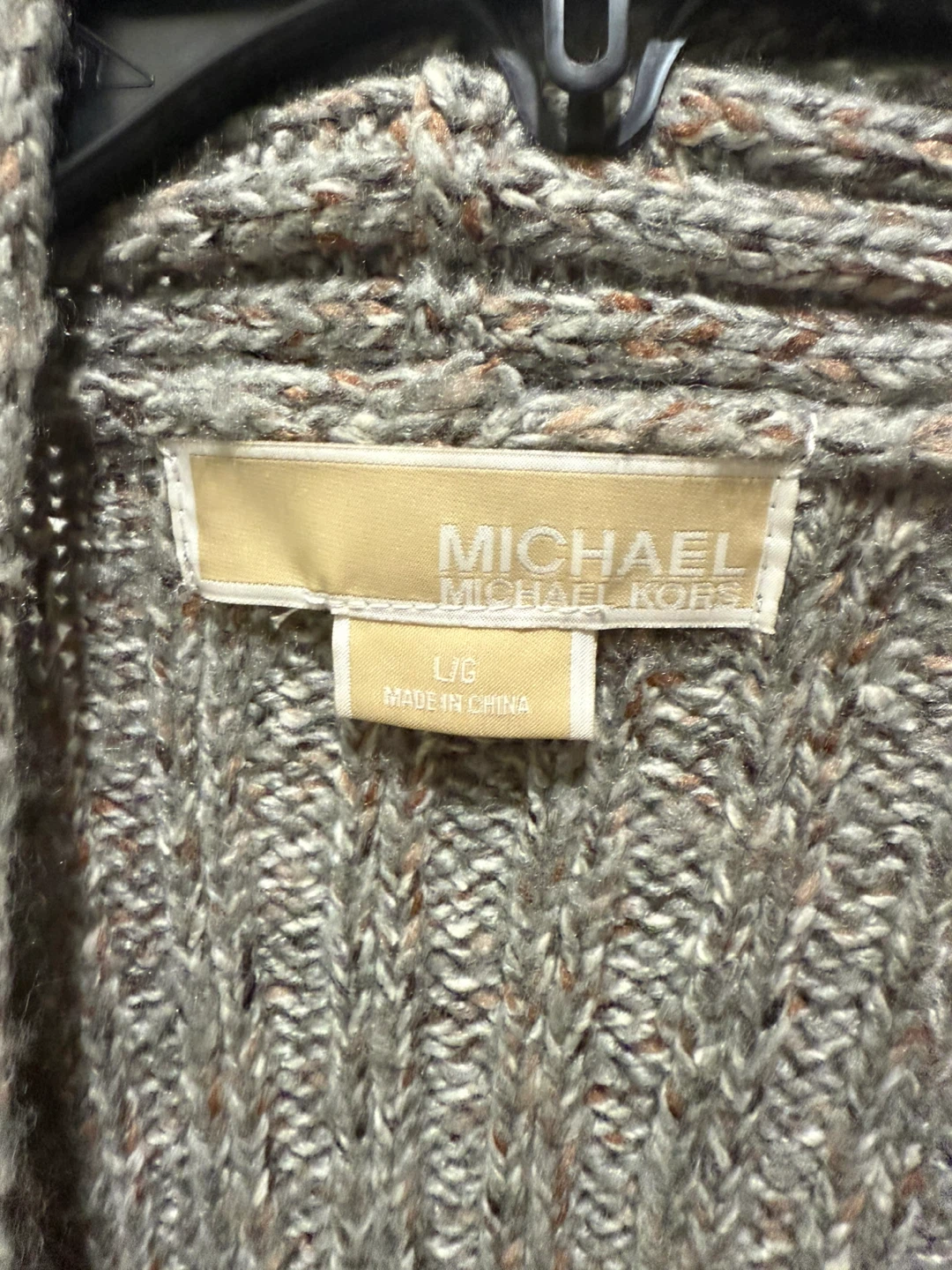 Michael Michael Kors Gray Cardigan Size L/G - photo 4