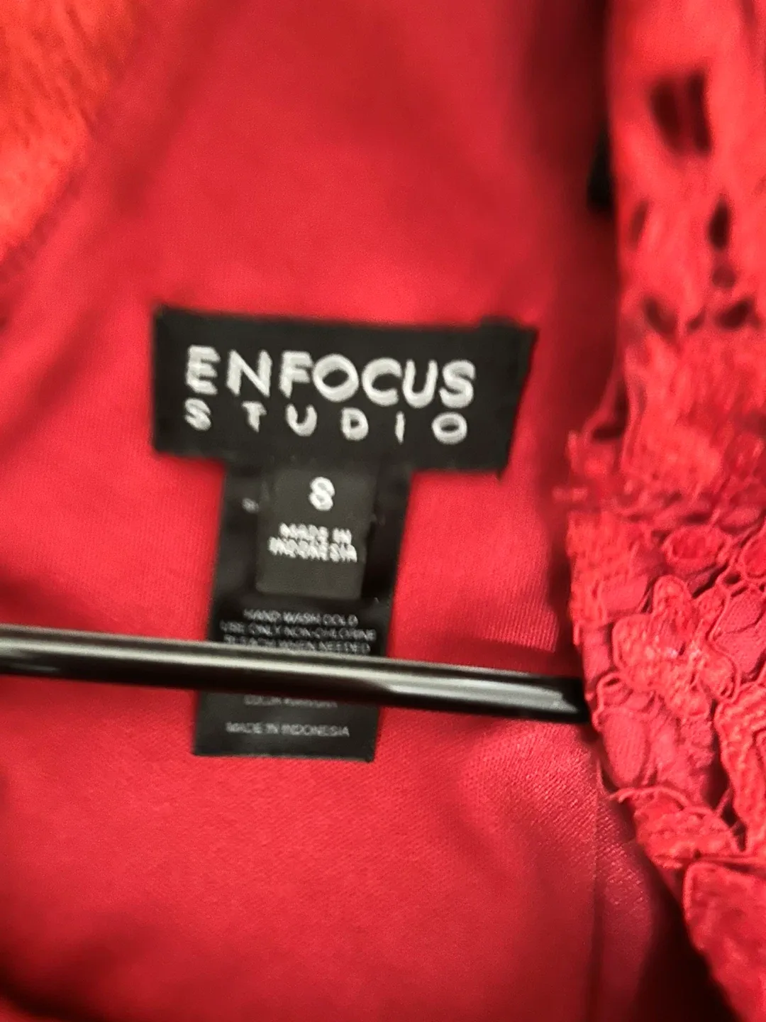 Enfocus Studio Red Lace Dress - Size S image indicator(3)