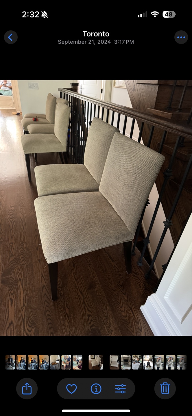 Dining Chairs - Set of 8 ($15 each)