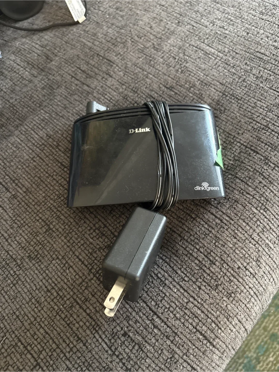 D-Link Router with Power Adapter