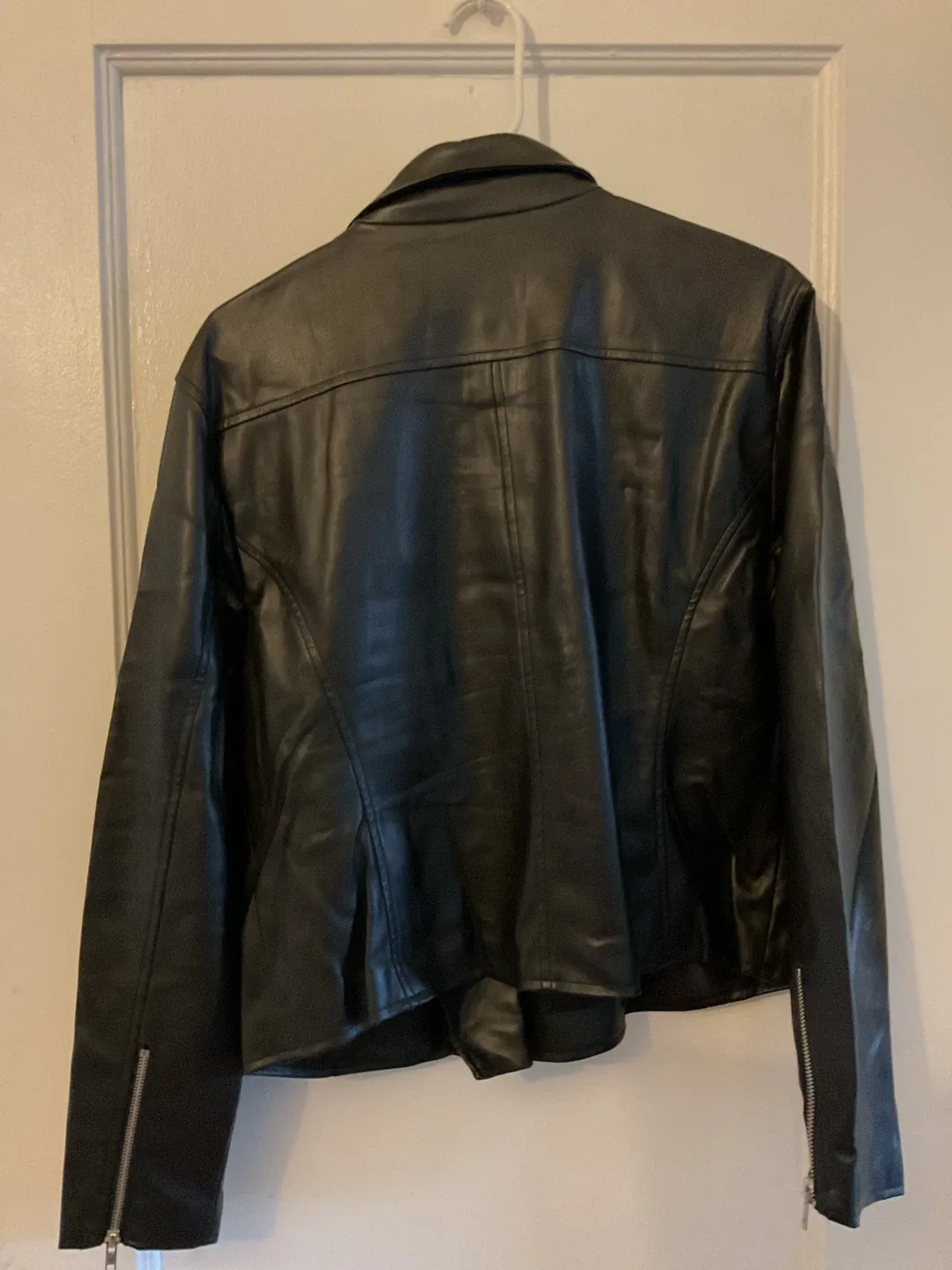 INC International Concepts Black Leather Jacket image indicator(2)