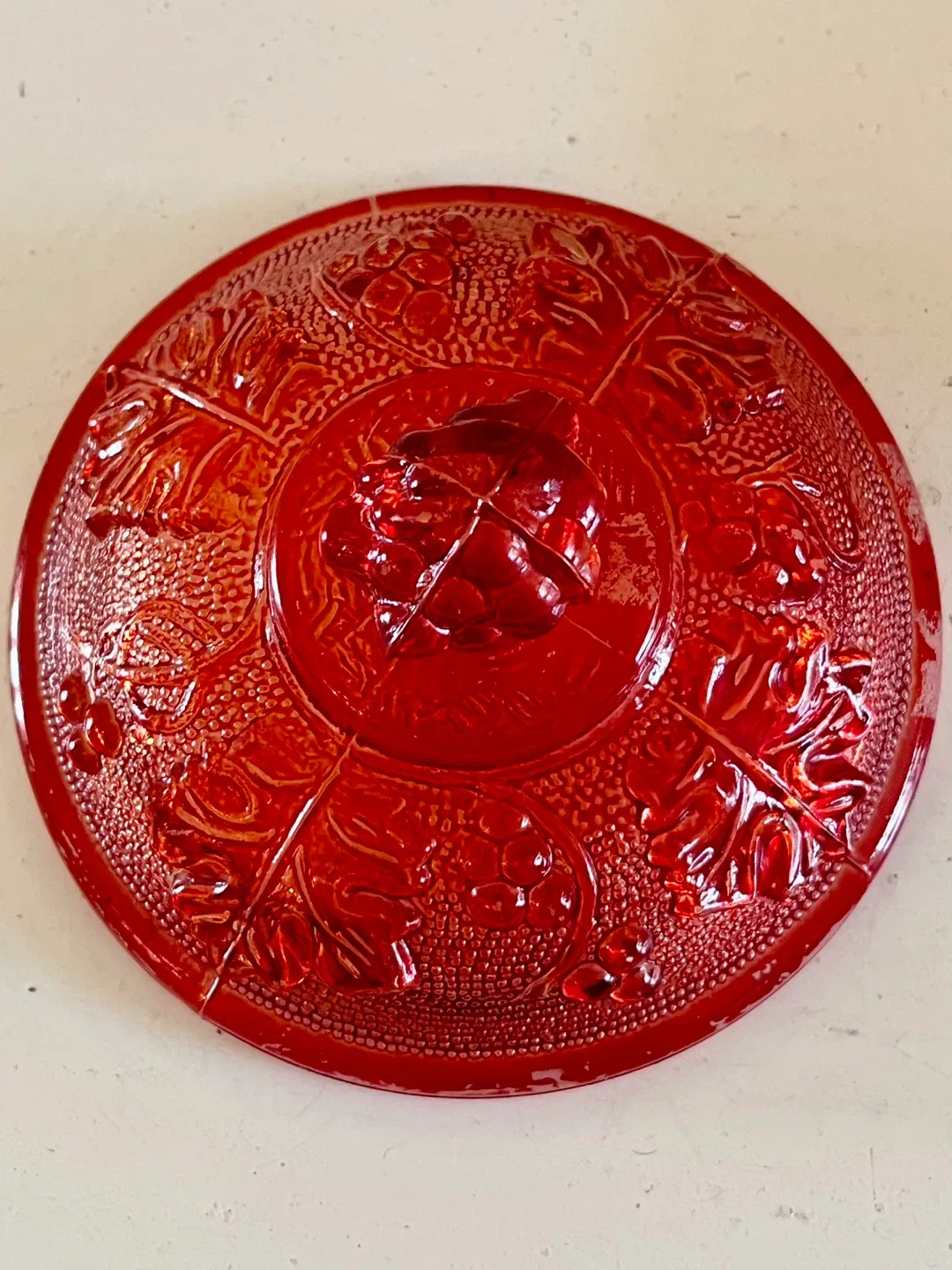 Jeanette Glass Amberina  Candy Dish image indicator(3)