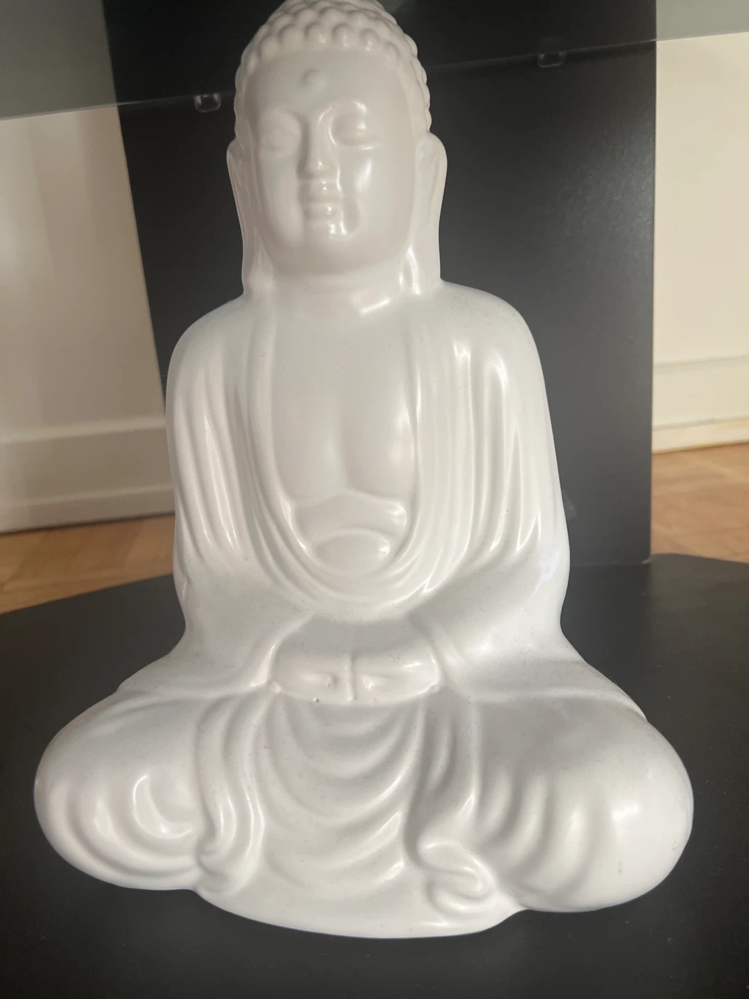White Ceramic Buddha Statue - photo 2