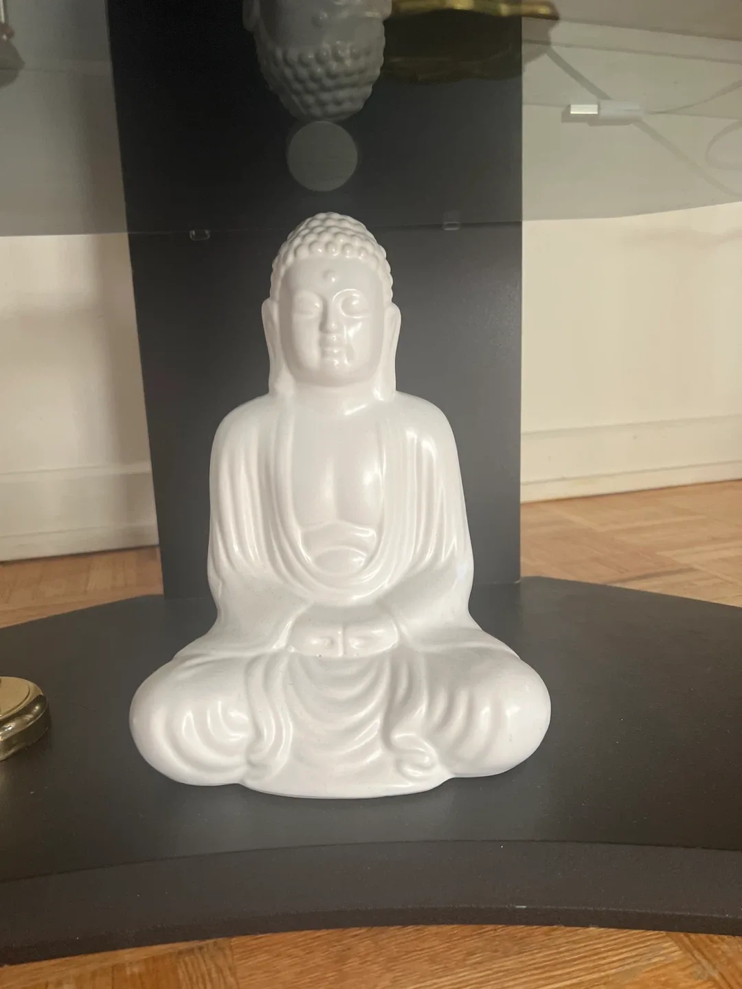 White Ceramic Buddha Statue