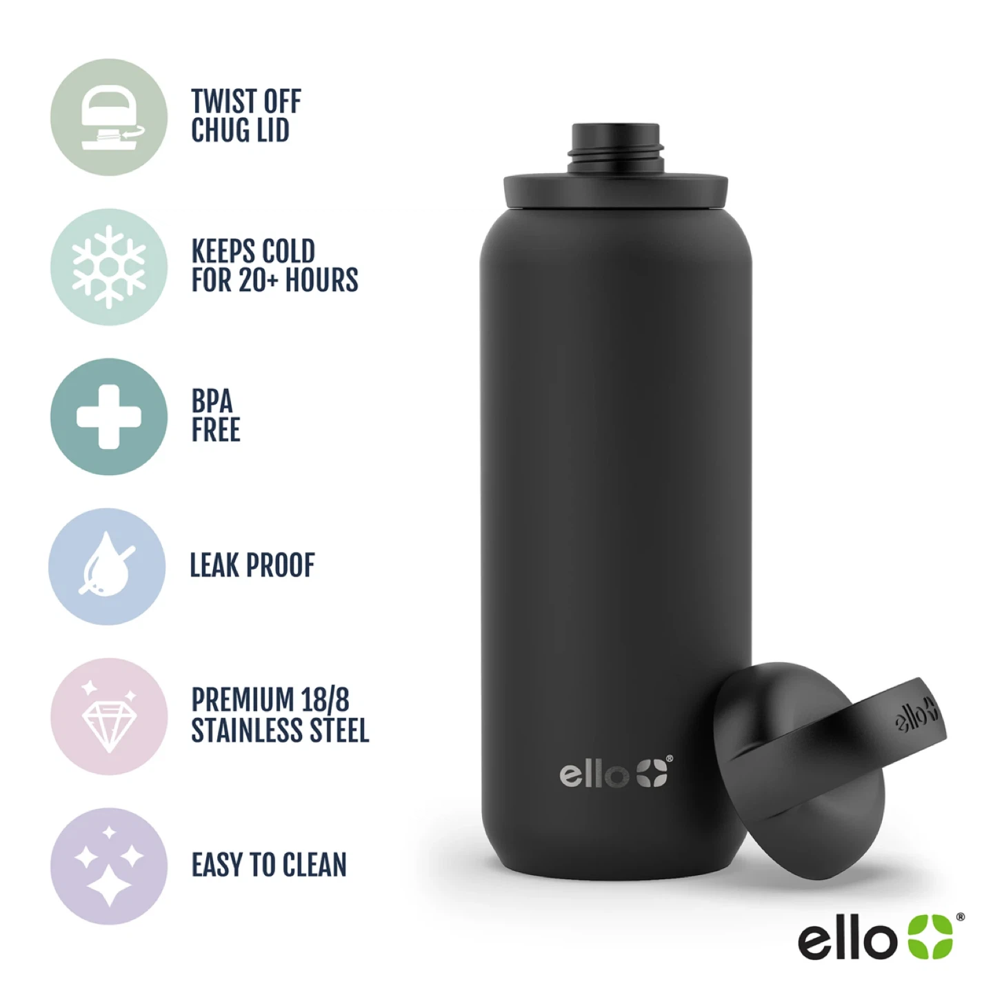 Ello Stainless Steel Water Bottle - photo 2